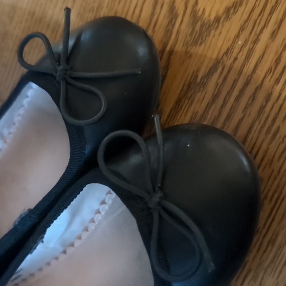 Toddler Black Slip On Ballet Flat Shoes - Picture 5 of 9